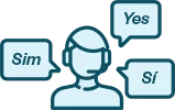 Languages Supported — English, Spanish & Portuguese