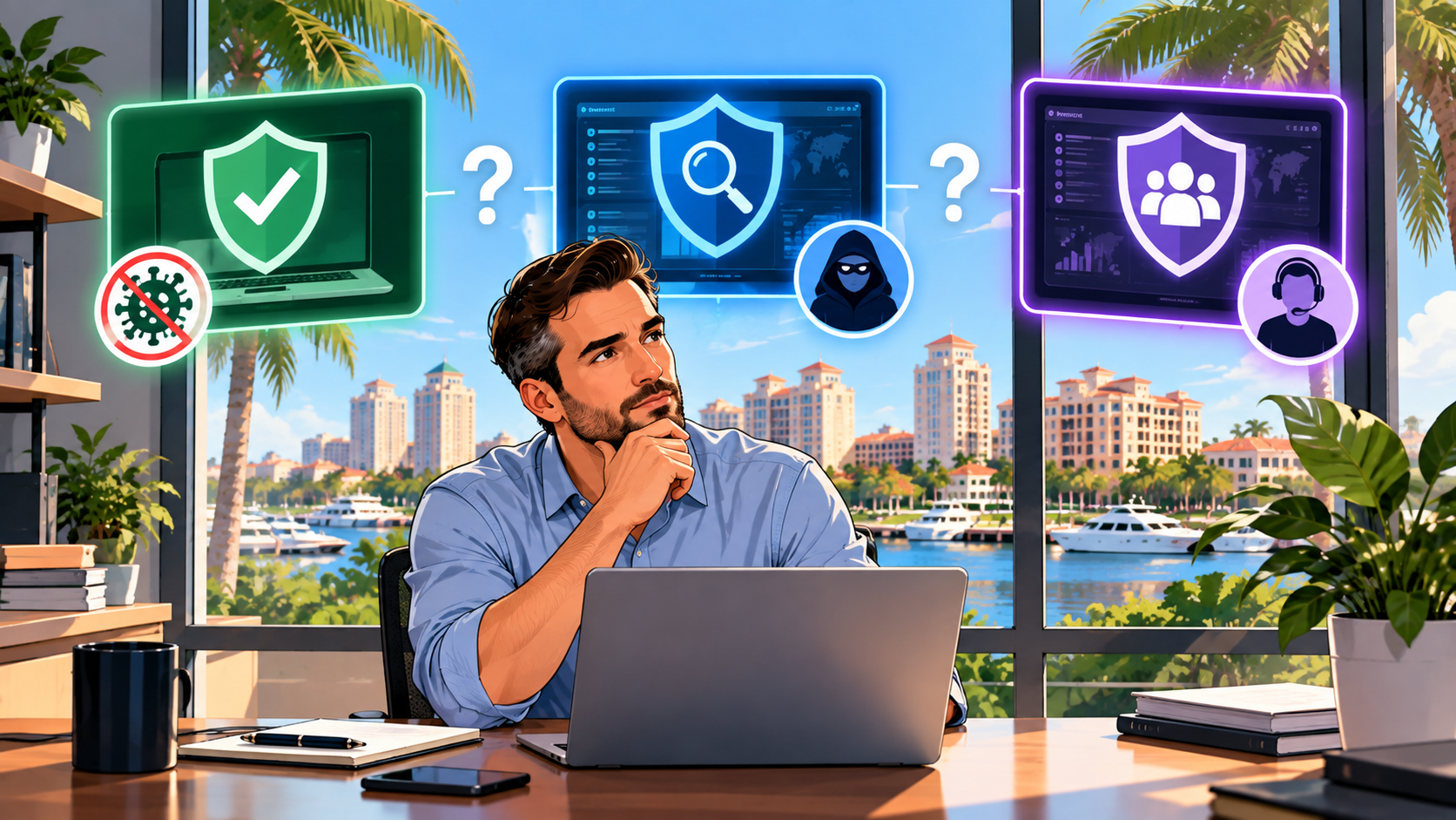 EDR vs. MDR vs. Antivirus: What a Boca Raton Business Actually Needs